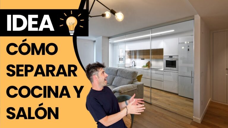 como separar cocina americana del salón