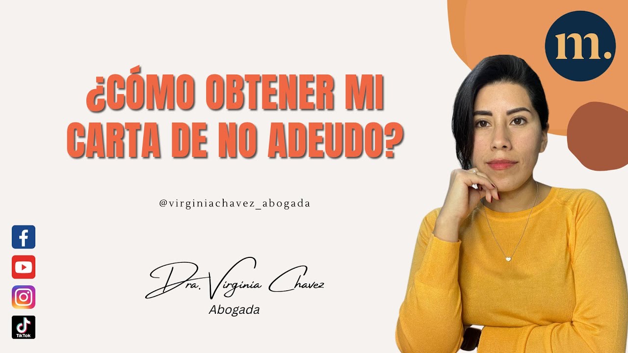 como solicitar una carta de no adeudo