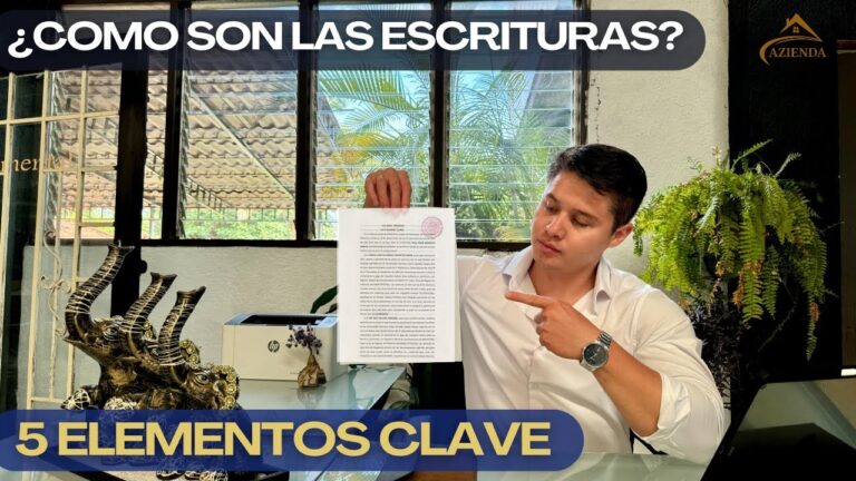 como son las escrituras de una casa