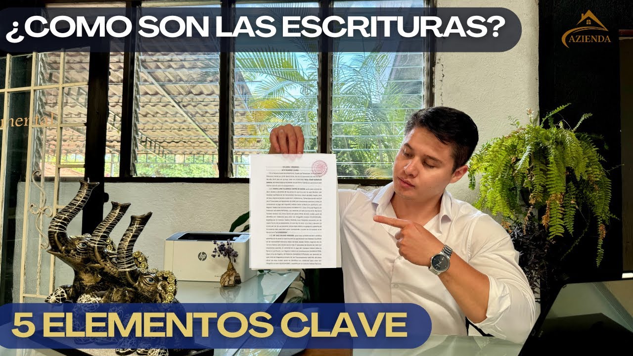 como son las escrituras de una casa