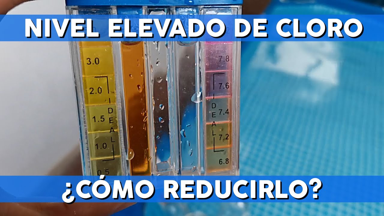 como subir el cloro de la piscina