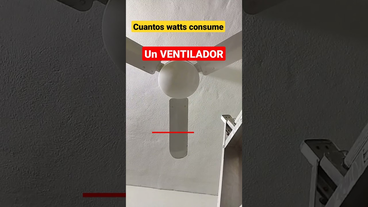 cuanto consume un ventilador de techo