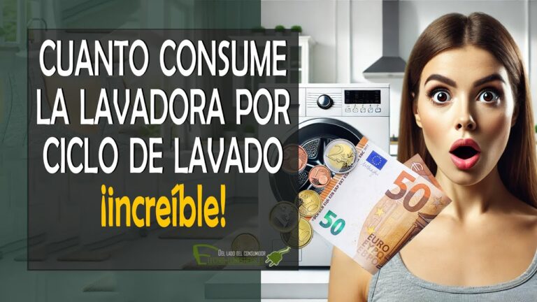 cuanto gasta una lavadora en euros