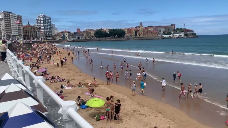cuanto mide la playa de san lorenzo en gijon