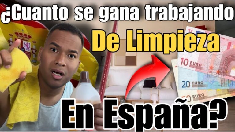 cuanto pagan la hora de limpieza en españa