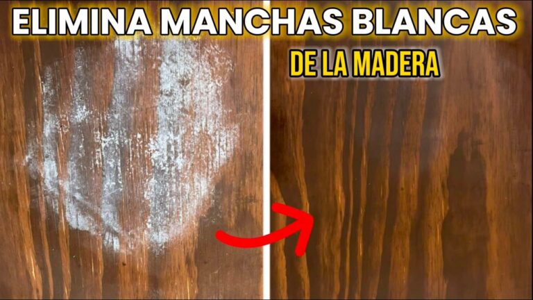 manchas blancas en parquet como se quitan
