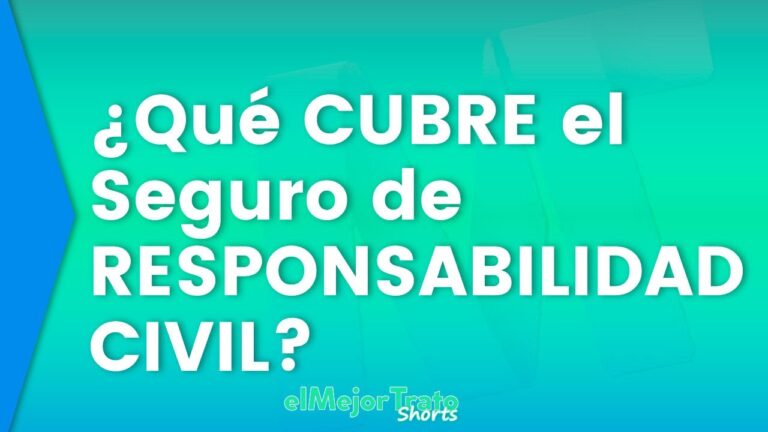 que cubre un seguro de responsabilidad civil