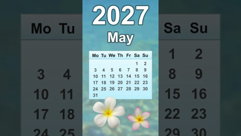 que dia cae el 27 de mayo