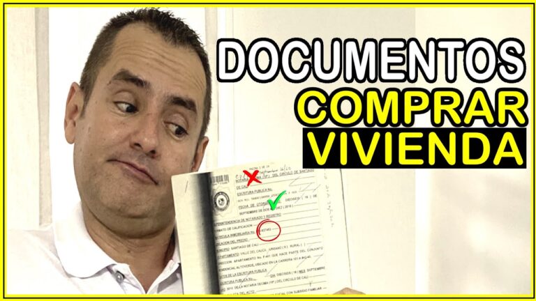 que documentos se necesita para comprar una casa