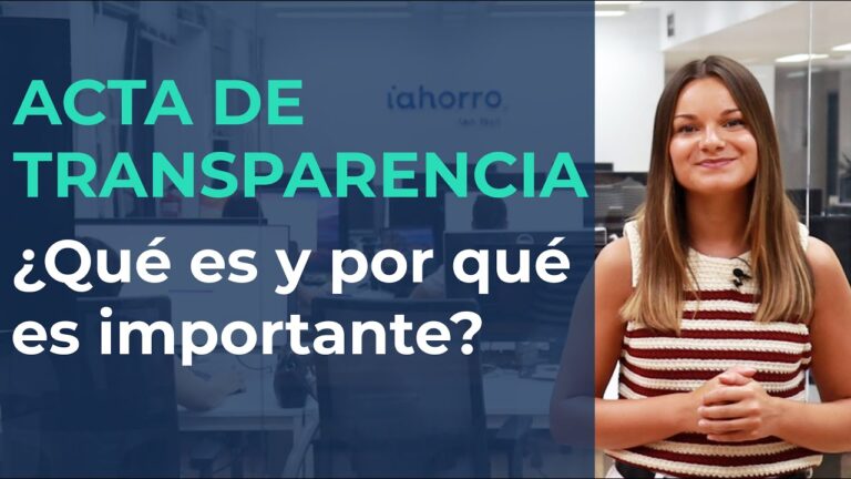 que es el acta de transparencia
