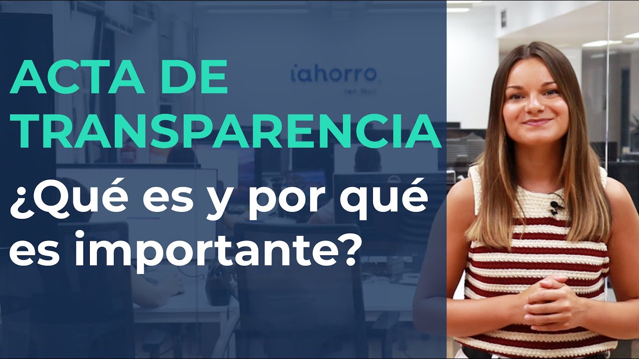 que es el acta de transparencia