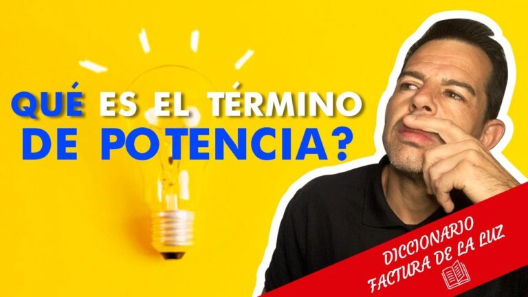 que es el termino de potencia