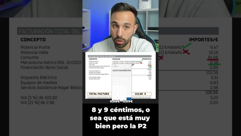 que es la potencia en la factura de la luz