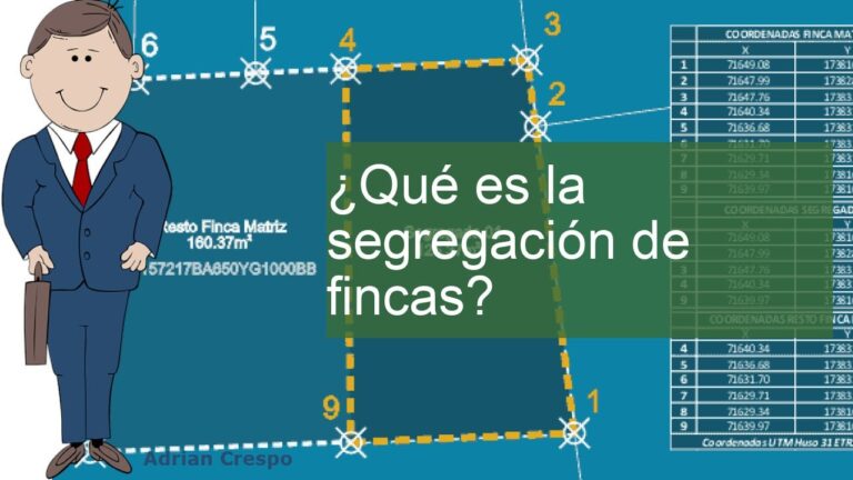 que es una segregacion de fincas