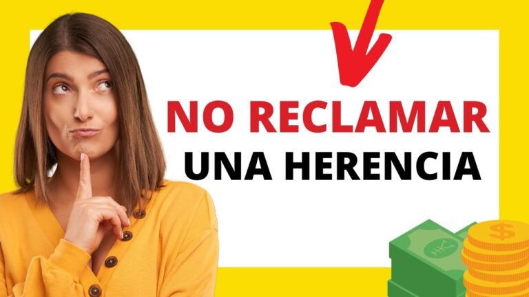que pasa si no acepto una herencia
