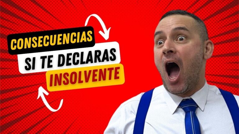 que pasa si te declaras insolvente