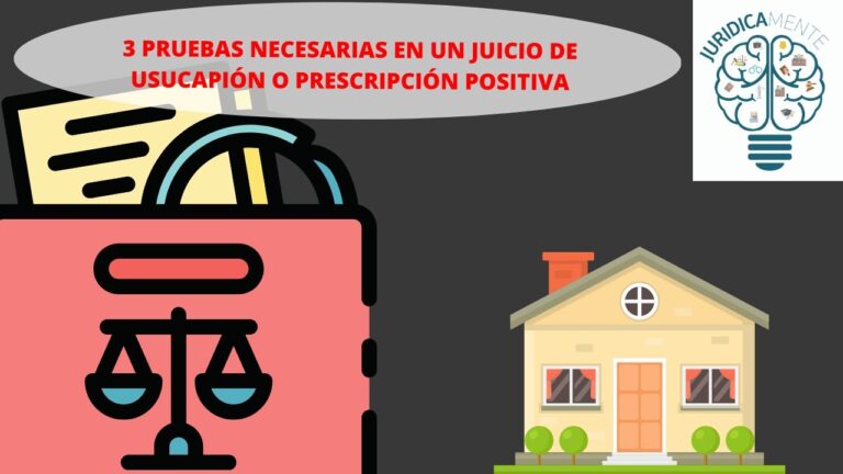 que pruebas se ofrecen en un juicio de usucapion