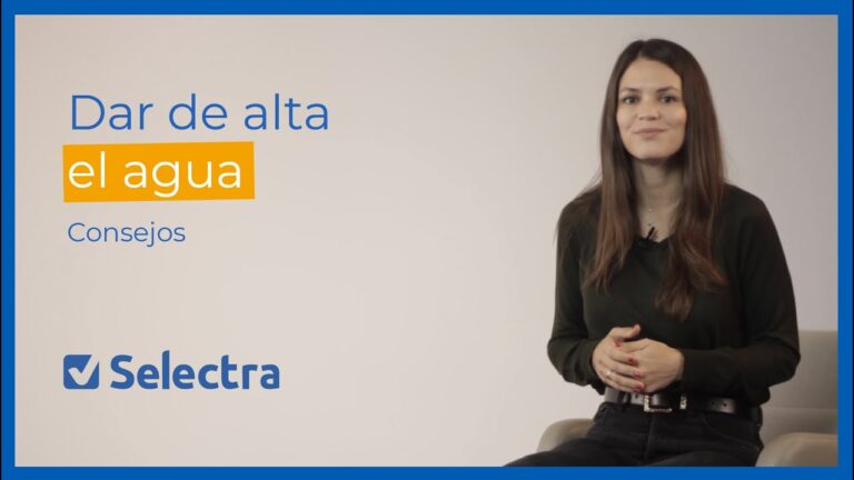 que se necesita para dar de alta el agua