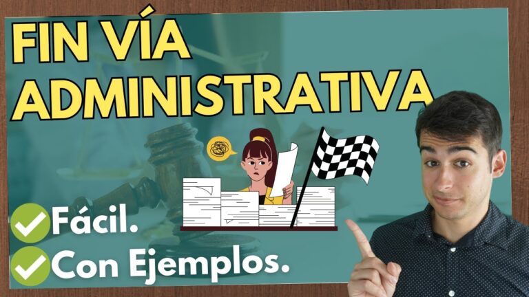 que significa poner fin a la via administrativa