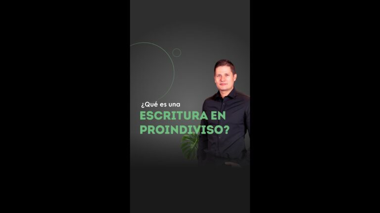 que significa proindiviso en una escritura