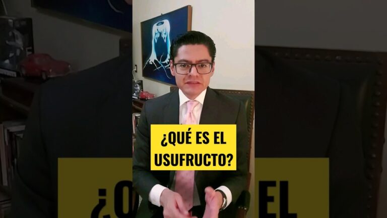 que significa usufructo de una vivienda
