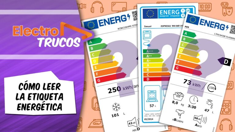 que significan las letras en los electrodomesticos