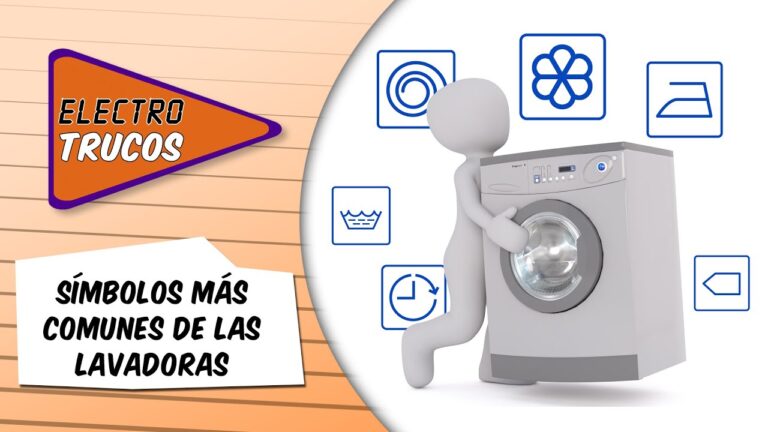 que significan los simbolos de la lavadora