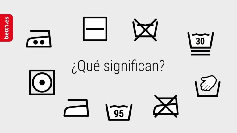 que significan los símbolos de la ropa