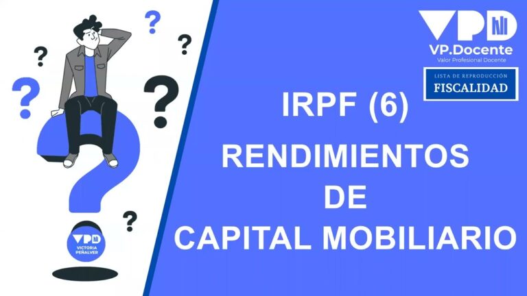 que son los rendimientos del capital mobiliario